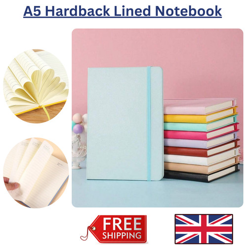 Hardback lined notebook - hardback,