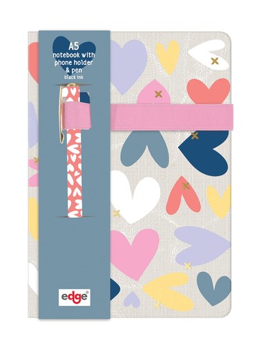 Heart notebook pen - a5, &