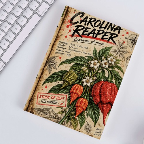Carolina reaper notebook - a5,