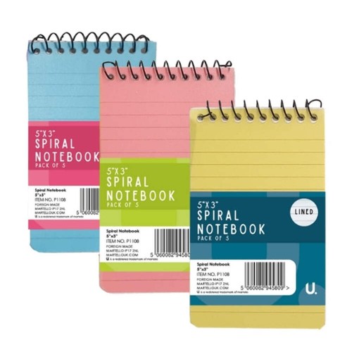 Spiral notebooks pack for - 5,