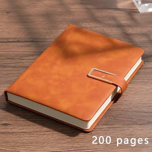 Vintage leather notebook - leather,