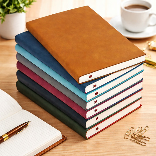 Leather notebook lined - a6,