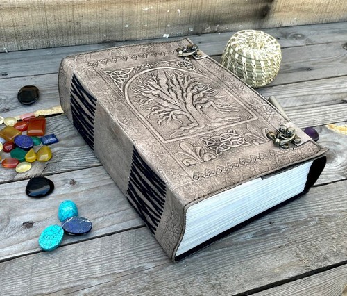600 pages large leather - pages,