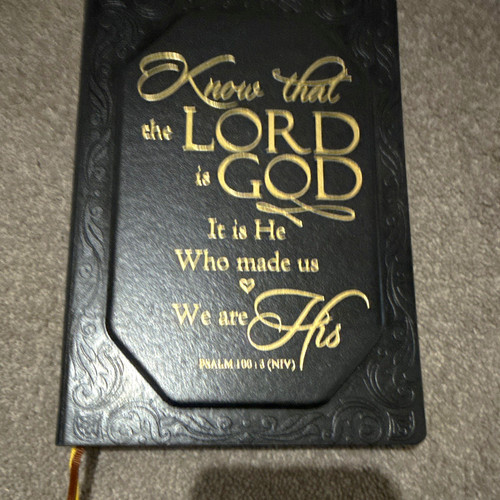 Black embossed christian - a5,