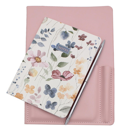 Ladies pink deluxe notebook - pink,