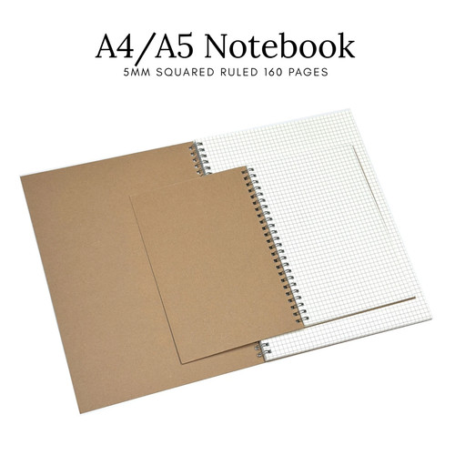Hardback notebook ruled - a5,
