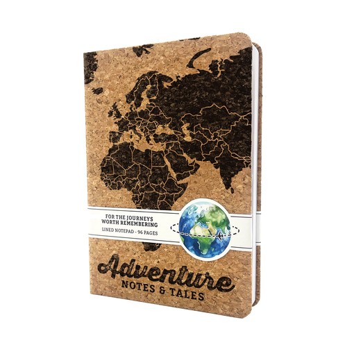 Cork notepad adventure - cork, a5