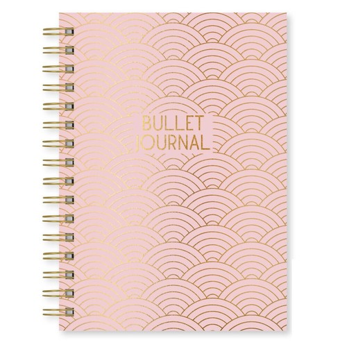 Pink bullet journal dotted - pink,