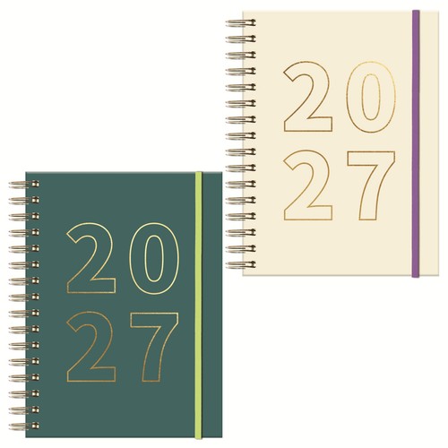 2027 day page diary - a, dap