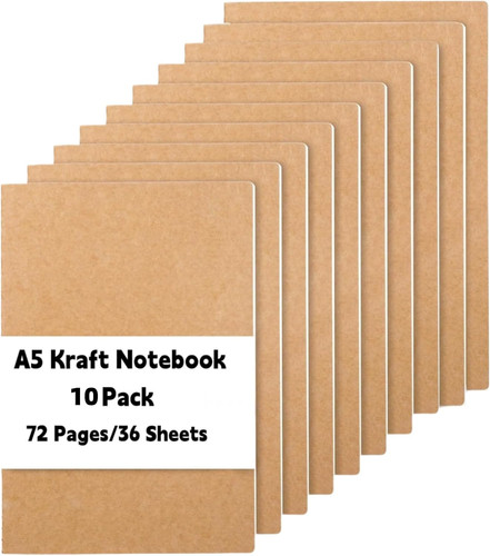 Pack notebook blank - 10, a5
